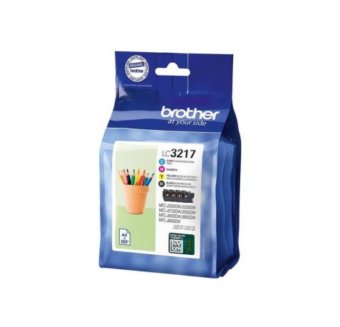 Brother LC3217 Pack de 4 Cartuchos de Tinta Originales - LC3217VAL