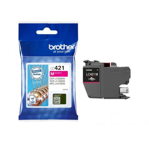 Brother LC421 Magenta Cartucho de Tinta Original - LC421M