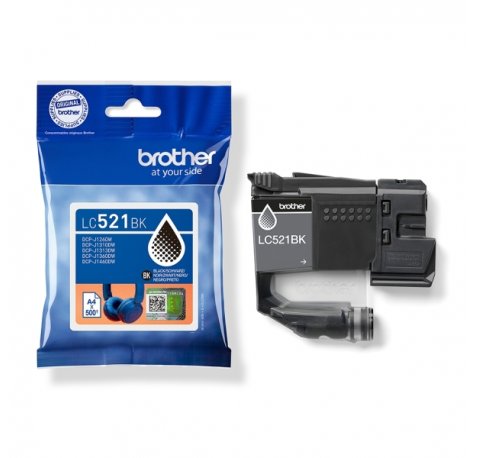 Brother LC521 Negro Cartucho de Tinta Original - LC521BK