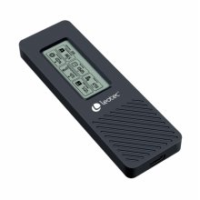 Leotec Caja Externa para Disco SSD M.2 NVMe - USB 3.2 Gen 2 - Panel LCD Type-C - 10Gbps