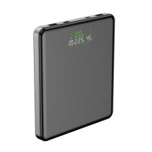 Leotec Powerbank 20.000 mAh - Carga Rapida 100W - Pantalla LED - 4 Puertos -  Color Negro