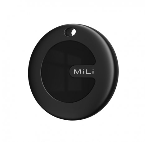 Leotec Easy Tag Negro + Llavero Rojo - Compatible con IOS/Android