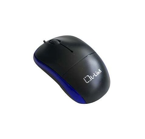 L-Link LL-2080-A Raton Optico USB Negro/Azul 1.2m