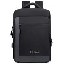 L-Link Mochila para Portatil 15.6" - Bolsillo Exterior - Puerto USB Exterior para Carga - Interior Compartimentado - Cobertura Exterior Repelente a Agua - Color Negro/Gris L-Link Mochila para Portatil 15.6" - Bolsillo Exterior - Puerto USB Exterior para Carga - Interior Compartimentado - Cobertura Exterior Repelente a Agua - Color Negro/Gris