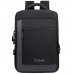 L-Link Mochila para Portatil 15.6" - Bolsillo Exterior - Puerto USB Exterior para Carga - Interior Compartimentado - Cobertura Exterior Repelente a Agua - Color Negro/Gris