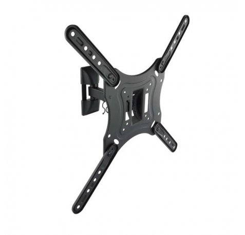 Tooq Soporte de Pared con Brazo para TV de 23"-55" - Giratorio e Inclinable - Gestion de Cables - Peso Max 30kg - VESA 400x400mm - Color Negro