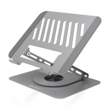 Aisens Soporte Sobremesa XL para Portatil / Tablet - Giratorio y Ajustable - Rotacion 360° - Plegable y Compacto - Antideslizante - Compatible 10-17" - Color Gris Aisens Soporte Sobremesa XL para Portatil / Tablet - Giratorio y Ajustable - Rotacion 360° - Plegable y Compacto - Antideslizante - Compatible 10-17" - Color Gris