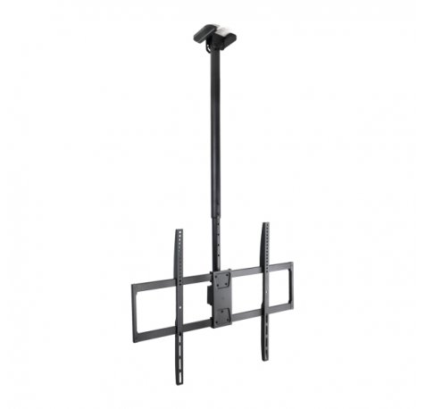 Tooq Soporte de Techo para Pantallas 50-100" - Giratorio, Inclinable y Extensible - Gestion de Cables - Peso Max. 80kg - VESA Max. 800x600mm - Color Negro