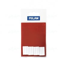 Milan Pack de 12 Gomas de Recambio Flexibles para Borrador Electrico - Color Blanco