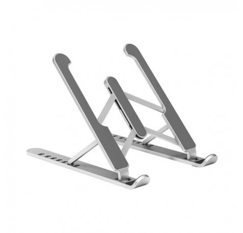 Aisens Soporte de Sobremesa Ajustable para Portatil / Tablet - Color Plata