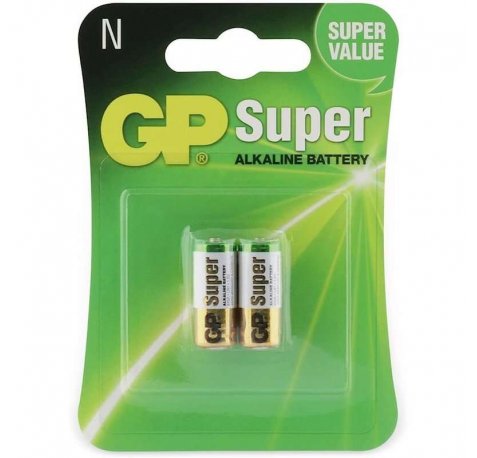 GP Batteries Super Alcalina Pack de 2 Pilas Alcalina N LR-01 1.5V
