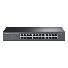 TP-Link LS1024G Switch 24 Puertos RJ45 1Gbps - No Administrado - Plug and Play - Soporta QOS - Silencioso - Conmutacion hasta 48Gbps - Carcasa Metalica - Color Negro