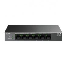 TP-Link LS106LP LiteWave Switch 6 Puertos RJ45 100Mbps - No Administrado - 4x PoE - Recuperacion Automatica - Carcasa Metalica - Color Negro