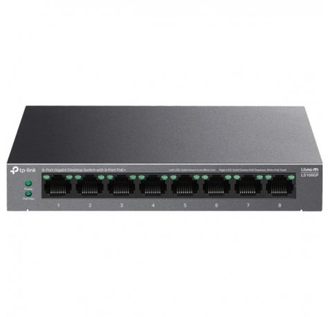TP-Link TL-LS108GP Switch 8 Puertos 10/100/1000Mbps - POE