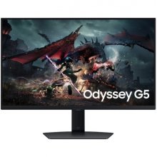 Samsung Odyssey G5 G50D Monitor 27" IPS QHD 180Hz FreeSync - Respuesta 1ms - Regulable en Altura, Giratorio e Inclinable - HDMI, DisplayPort - VESA 100x100mm - Color Negro