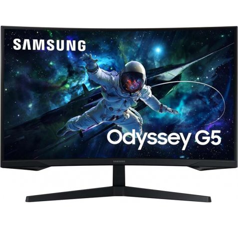 Samsung Odyssey G5 Monitor 32" LED VA Curvo QHD 165Hz FreeSync - Respuesta 1ms - Angulo de Vision 178º - HDMI, DisplayPort - VESA 75x75mm