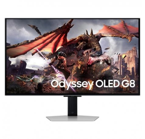 Samsung Odyssey G8 Monitor 32" OLED UltraHD 4K 240Hz FreeSync Premium Pro - Respuesta 1ms - Ajustable en Altura, Giratorio e Inclinable - Angulo de Vision 178º - HDMI, DisplayPort - VESA 100x100mm