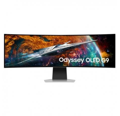 Samsung G95SC Odyssey OLED Monitor 49" Curvo 1800R OLED DQHD 240Hz FreeSync Premium Pro - Respuesta 0.03ms - Altavoces Incorporados - WiFi, Bluetooh 5.2, HDMI, USB 3.2 - VESA 100x100mm