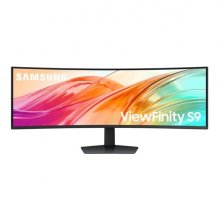 Samsung ViewFinity S9 S95UF Monitor 49" VA Curvo Dual QHD 120Hz HDR - Respuesta 5ms - Altavoces 10W - Ajustable en Altura, Giratorio e Inclinable - 32:9 - HDMI, DisplayPort, USB - VESA 100x100mm - Color Negro