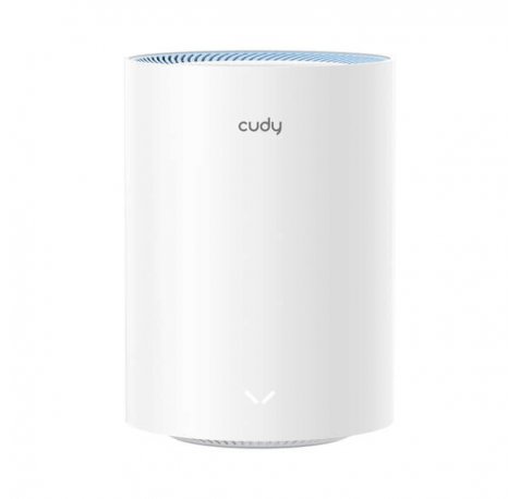 Cudy M1200 Sistema WiFi Mesh AC1200 Dual Band - 867Mbps en 5GHz, 300Mbps en 2,4GHz - 1x Puerto LAN 10/100Mbps, 1x Puerto WAN 10/100Mbps - 2 Antenas Internas