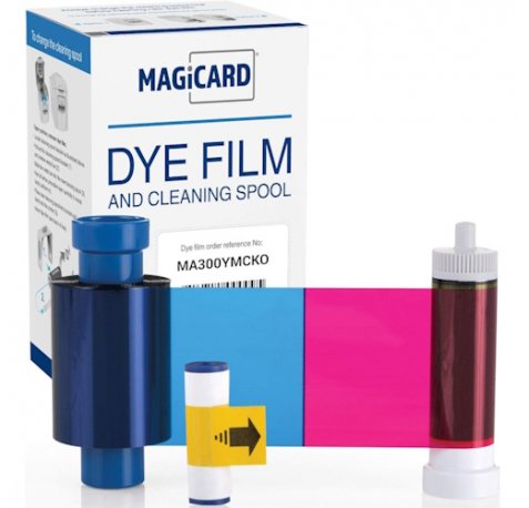 Magicard ribbon color ymcko + rodillo de limpieza - impresiones