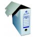 Mariola Caja de Archivo Definitivo TamaÃ±o Folio - Medidas 25,5x10x35,5cm - Ideal para Organizar Documentos - Color Blanco y Azul (25 uds)