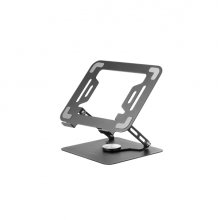 Mars Gaming MA-RSN Soporte de Sobremesa para Portatiles y Tablets hasta 17" - Ajustable en Altura - Rotacion 360Âº - Inclinacion hasta 180Âº - 260x225x38mm - Color Acero
