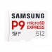 Samsung P9 Tarjeta Micro SDXC Express 512GB UHS-I V30 A1 800MBs