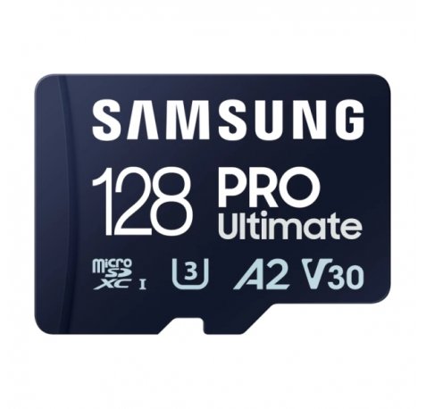 Samsung PRO Ultimate Tarjeta Micro SDXC 128GB UHS-I U3 A2 V30 con Adaptador SD