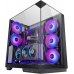 Mars Gaming MC-3GF Caja Torre ATX - 2 Ventiladores ARGB Traseros Preinstalados - Triple Cristal Templado - Montaje Vertical para Tarjetas Graficas - Soporte para Refrigeracion Liquida hasta 360mm - 420x289x460mm - Color Negro
