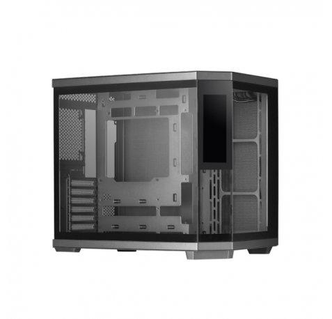 Mars Gaming MC-3TCORELCD Caja Torre ATX - Pantalla IPS de 7.2â? Personalizable - Triple Cristal Templado - Soporte para Refrigeracion Liquida hasta 360mm - 7 Ranuras de Expansion - 440x286x401mm - Color Negro