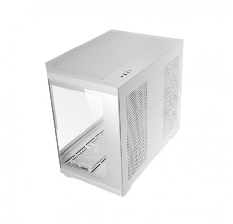 Mars Gaming MCâ??3TCORELCDM Minitorre Ultracompacta - Soporte MicroATX/Mini-ITX - Triple Cristal Templado - Pantalla IPS de 7.2â? Personalizable - 5 Ranuras de Expansion - 435x287x370mm - Color Blanco