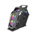 Mars Gaming Controladora Chroma ARGB - Medida en mm: 540x234x500 - Iluminacion Addressable RGB + 39 Modos de Luz - Doble Ventana Cristal Templado - Micro-ATX con Interior XL - Compatibilidad con Placas Base MicroATX/Mini-ITX - Color Negro