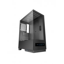 Mars Gaming MC-PULSAR Caja Torre ATX - Doble Cristal Templado - Pantalla LCD - Gestion de Cables - 453x350x196mm - Color Negro