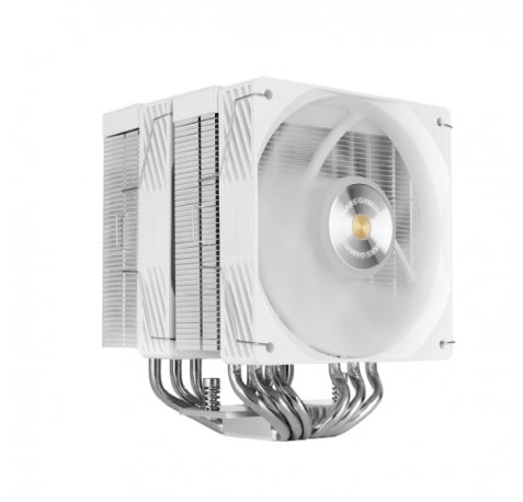 Mars Gaming MCPU-X26PRO Disipador CPU - Potencia TDP hasta 350W - 6 Tubos - 2 Ventiladores PWM de 120mm - 2300rpm - Cable Reductor de Ruido - Antivibracion - 122x122x158mm - Color Blanco