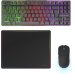 Mars Gaming MCPWTKL Combo Pack Gaming 3en1 - Teclado Hibrido H-Mech Formato TKL - Disposicion Francesa AZERTY FR - Raton 3200dpi - Switches HUANO - Color Negro