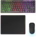 Mars Gaming MCPWTKL Combo Pack Gaming 3en1 - Teclado Hibrido H-Mech Formato TKL - Disposicion Portuguesa QWERTY PT - Raton 3200dpi - Switches HUANO - Color Negro