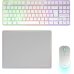 Mars Gaming MCPWTKL Combo Pack Gaming 3en1 - Teclado Hibrido H-Mech Formato TKL - Disposicion Francesa AZERTY FR - Raton 3200dpi - Switches HUANO - Color Blanco