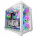 Mars Gaming MCV3 Caja Custom - Doble Ventana Cristal Templado - Capacidad XXL - Estructura Modular - Soporte Refrigeracion Liquida - Color Blanco