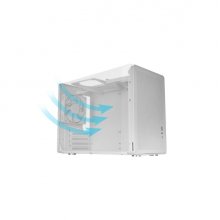 Mars Gaming MC-XPRO Minitorre Ultracompacta - Soporte MicroATX/Mini-ITX - Rejilla de Refrigeracion 360Â° - Ventilador Trasero de 120mm - 4 Ranuras de Expansion - 392x196x289mm - Color Blanco