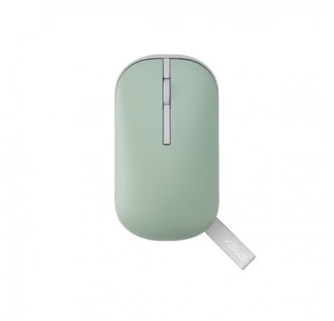 Asus Marshmallow MD100 Raton - Inalambrico 2,4Ghz - Bluetooth - 1600DPI - Color Verde