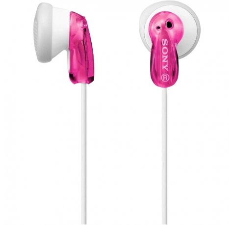 Sony MDR-E9LP Auiculares Inâ??Ear con Cable - Iman de Neodimio - Conexion Jack 3,5mm - Cable 1,2m - Color Rosa