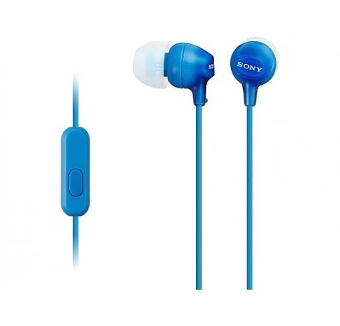 Sony MDR-EX15AP Auiculares con Microfono Inâ??Ear con Cable - Iman de Neodimio - Conexion Jack 3,5mm - Cable 1,2m - Color Azul