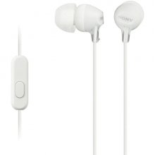Sony MDR-EX15AP Auiculares con Microfono Inâ??Ear con Cable - Iman de Neodimio - Conexion Jack 3,5mm - Cable 1,2m - Color Blanco