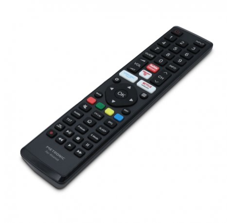 Metronic Mando a Distancia Compatible con Televisores Hisense  - Color Negro