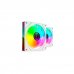 Mars Gaming MF-3DPROX2 Pack de 2 Ventiladores de 120mm - Iluminacion ARGB Infinity Mirror 360Âº - Silencioso 12dB - Control PWM - Color Blanco