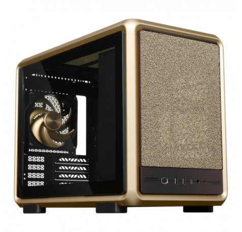 Cooler Master MasterFrame 400 Mesh Gold Limited Edition Caja MicroATX - 2x USB-A 3.2 1x USB-C 3.2 1x Audio y Micro - Ventana Lateral - Color Dorado