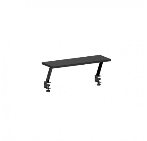 Mars Gaming MGDS Soporte Elevador de Monitor - Instalacion Rapida - Mesas hasta 33mm de Grosor - Maximo 10Kg - 60x20cm - Acabado en Fibra de Carbono - Color Negro