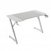 Mars Gaming MGD-X120 Mesa Gaming - Soportes Auriculares y Bebidas - Alfombrilla XXL - Estructura Acero - 120x60x1.5cm - Acabado en Fibra de Carbono - Color Blanco