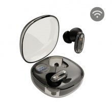 Mars Gaming MHIB2 Auriculares Bluetooth 5.4 - Microfono Integrado - Autonomia hasta 7h - Indicador LED - Semitransparente - 60x60x30mm - Color Negro